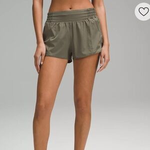 Army Green Hotty Hot High-Rise Lined Short 2.5"
